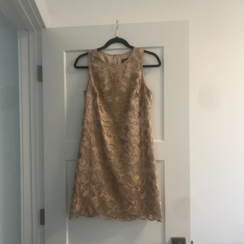 Vince Camuto Gold Party Dress